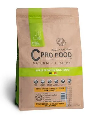 Weight Control · Sterilized · Senior · Duck & Turkey · 2,5 kg, Cprofood